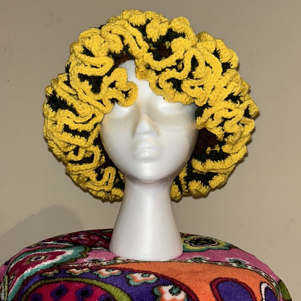Sunflower Ruffle Beanie